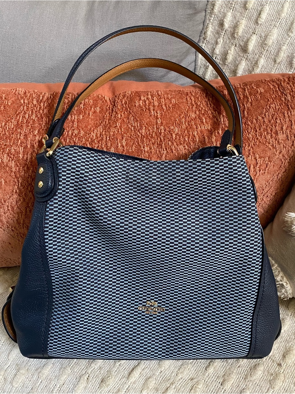 {Coach} Legacy Edie Jacquard Shoulder Bag